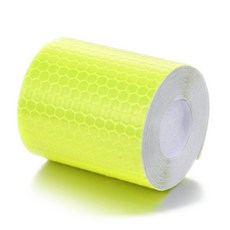 晶彩格反光貼條 反光車身貼條 反光條 車身貼 反光貼 警示條 反光膠帶 警示膠帶, E螢光黃, 1個