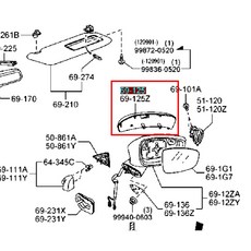 【JT馬自達】CX5 13- 後照鏡外蓋 黑色 右邊, 1個