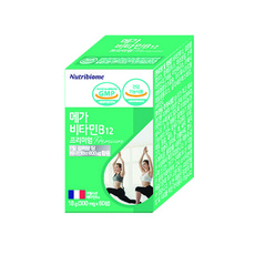 뉴트리바이옴 비타민 B12 프리미엄 300mg 단일 영양제 엽산대사에 필요, 60정, 1개