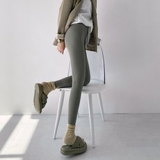 HA.M 여성 기모 레깅스 탄력 하이웨스트 힙업 노Y존 요가 운동 바지