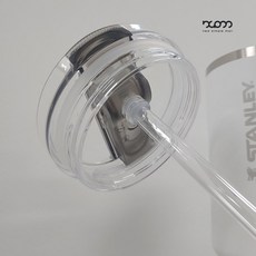 스탠리텀블러 퀜처 프로투어 호환 유리빨대, 투명, 1세트, 887ml