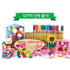 동아 토루 라인 클레이 단색 12종 TORU, 1세트, 라인클레이 (분홍) 24개입