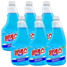 윈덱스 유리세정제 리필 x/유리창 청소, 6개, 500ml