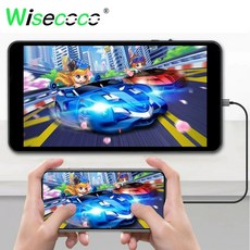 Wisecoco 게임 모니터 안드로이드 박스용 Xbox PS4 PS5 콘솔 7인치 FHD 1920x1080