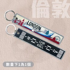 FRONTAIR 飛行前拆除鑰匙圈 城市飛機跑道設計款, 1個, FRONTAIR 飛行前拆除鑰匙圈_倫敦