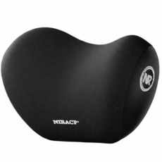 이온브 목편안 차량용 목베개 목쿠션, 1개, 블랙