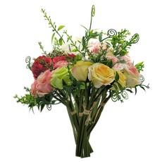 인테리어 장미 부쉬 조화 꽃 다발 인테리어조화 로맨틱플라워 조화인테리어, 1, 1