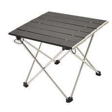 Naturehike 鋁合金蛋卷桌 露營小桌 Coleman 收納桌 戶外摺疊桌, 黑色