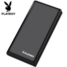 PLAYBOY 男士頭層牛皮長夾 簡約商務時尚皮夾