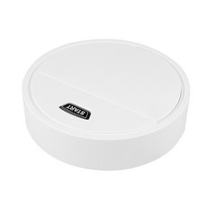 全自動智能掃地機器人，一鍵啟動，適用多種地板，360度萬向輪, 白色-掃地機, 三合一