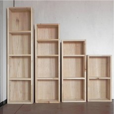 삼나무 원목 CD / DVD 수납함, 2단CD 수납함, 1개