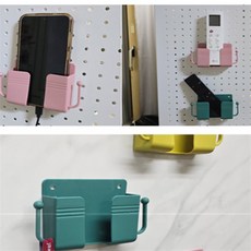 모두닷 부착식 다용도 수납 거치대 책상수납거치대, 남청색