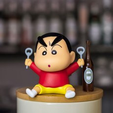 正版 新之助 美味春日部 蠟筆小新周邊 小新盲盒 盒玩 趣味桌面擺件 可愛公仔 兒童獎勵禮物, 1個, 正版【慶祝】拆盒不拆袋