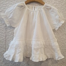 [치크] 퍼프 반팔 블라우스CKBA26480