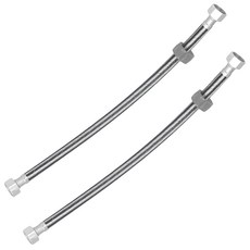 MIRINAE 不鏽鋼面盆活動蓋高壓軟管 2入, 40cm, 混合色