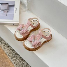 DIU 女童夏季新款涼鞋蝴蝶結公主沙灘鞋軟底防滑23-36碼