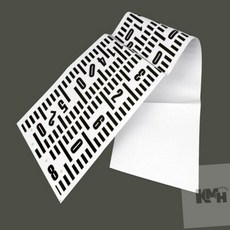 키재기 스티커 키재기소품 키재기판 키재기시트지, 화이트, 14.7cm