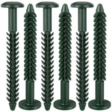 108974 MorningRo 6팩 비닐 셔터 패스너 플라스틱 나사 창문 외부 스파이크 록 장식용 설치용 (포레스트 그린), 6, 포레스트 그린