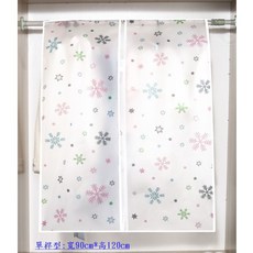 多尺寸掀開式衣物防塵罩 雪花款 寬150cm*高120cm 蓋布, 1個, 單桿型-中號-寬90cm(有魔氈)雪花款