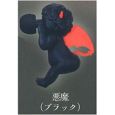 天使與惡魔的低語 造型耳塞 轉蛋, 1個, 悪魔(黑色)