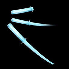 3D 카타나 사무라이 토이나이프, 블루(야광), 1개