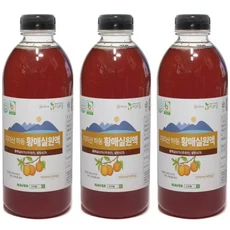 해밀농원 황매실청 매실원액 1000ml 3개, 1L