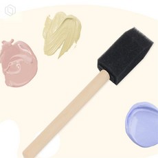 [오늘의택] 스폰지 붓 2.5cm 페인팅 메이크업 및 아트용 스폰지붓 화장붓
