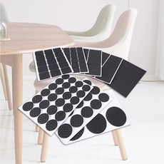 소음방지 패드 가구 스크래치 미끄럼방지 보호 스티커 층간소음 미끄럼방지패드 의자발커버, 원형2.2cm