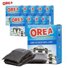 오래아 세제가 포함된 샤크 올인원 일회용 수세미, 10개, 1개
