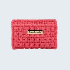 네트공예 DIY 세트 - 카드 지갑 만들기 망스티치 재료 오픈형_handmade 직사각(소) 골드 팬던트, 7. P-08 핫핑크, 1세트