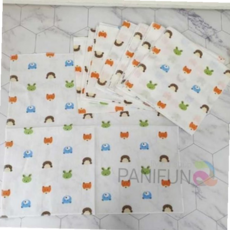 손타올 나염가제손수건 대 랜덤 신생아가제손수건 가재수건 면손수건 유아손수건 순면손수건 10p