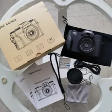 R10 WIFI 디지털 SLR 카메라 4K HD 48MP 캠코더 16배 줌 손떨림 자동 초점 단안 망원경 3인치 접이식 스크, 04 Black