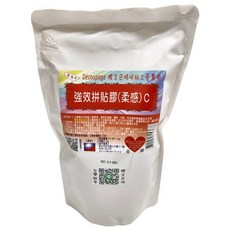 台灣敏愛 強效拼貼膠 柔感凝膠 C, 1kg, 1包