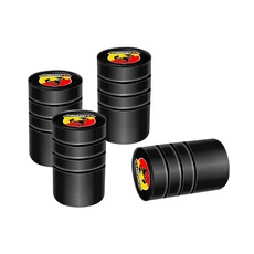 FIAT Abarth 500 Tipo FR Panda Argo Freemont Viaggio Bravo Punto Doblo 용 3D 메탈 자동차 타이어 밸브, 02 Abarth A Black