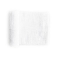 Little Unicorn 프리미엄 면 포대기 아기 담요 | 통기성 원단 | 포대기 놀이 수유 등에 적합 (그레이 스트라이프), 화이트