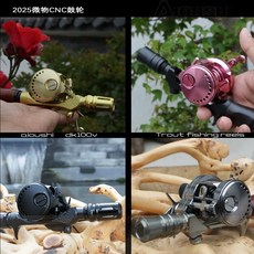 LUREER 高徒 DK100 微拋鼓輪 全金屬CNC 路亞 雙軸捲線器, 黑色 （升級版）