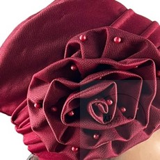 생활잇 비즈 꽃모자 겨울여성모자