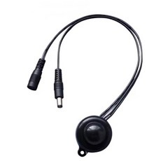 PIR 적외선 모션 인제 감지 센서 스위치 블랙 DC 플러그, 1개