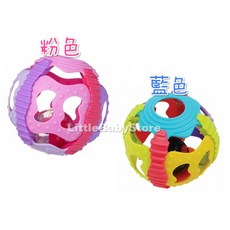 PLAYGRO 澳洲培高 鈴鐺滾滾球 嬰兒玩具球, 1個, 藍色/個, 藍色