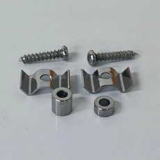 기타 스트링 트리 리테이너 가이드 일렉트릭 부품 크롬 나사, 1개