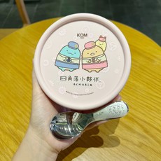 日本KOM兒童316不鏽鋼隔熱碗(多入優惠) 幼兒園碗 2-6歲 台灣製 角落生物美人魚太空人機器人 贈送兒童匙, 角落生物（蜥蜴炸豬排）碗-碗內防刮（粉）, 1個, 均附304匙