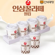 [간식대장] 서울우유 인삼꿀라떼 원컵 25g x 6컵 서울우유 인삼 라떼 꿀 우유 서울우유 원컵세트 한끼 아침식사 인삼차, 1개입