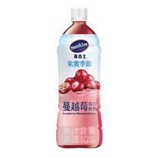 香吉士果實季節 蔓越莓果汁900ml, 12個, 900ml