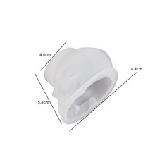 해골 모양 펜던트 에폭시 실리콘 금형 DIY 머리 수지 할로윈 촛불 만들기 키체인, 02