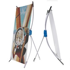 애드바이 탁상용 미니배너 거치대 행사 제작, 1개, 크롬미니배너(중형)