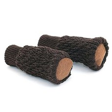 의자발양말 4P 식탁 니트 커버 방지 소리 패드 바닥 소음 캡 보호 다리 의자, 진브라운 4p