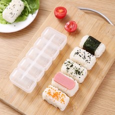 丹丹悅生活 軍艦飯糰模具 五連式DIY壽司工具組 便當製作好幫手, 1個, 飯糰模具連五入