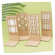 DIY 우드 문창살 데코판 1호 한지2장포함 전통소품만들기, 4호