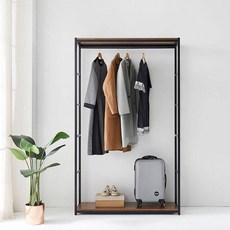TBZ 워딘 와이드 행거 수납장 1200 선반 수납선반+글로벌커머스랩Shop, 화이트