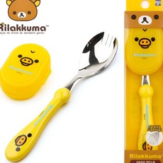 JINI 리락쿠마 스푼 옐로우 도시락숟가락